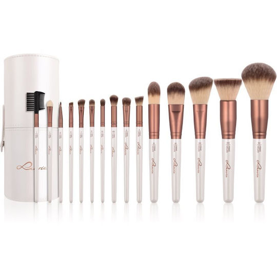 Luvia Set mit Make-up-Pinseln aus synthetischem Haar Prime Vegan 15Stück