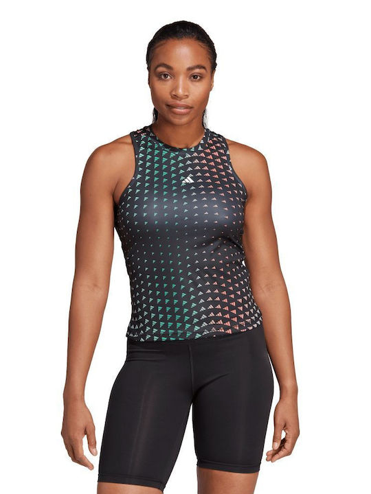 Adidas Damen Sportlich Bluse Ärmellos Schwarz