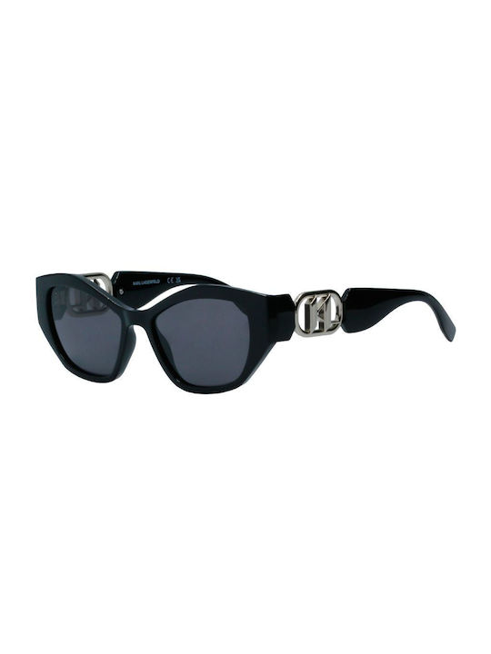 Karl Lagerfeld Women's Sunglasses with Black Plastic Frame and Gray Lens KL6086S-001
