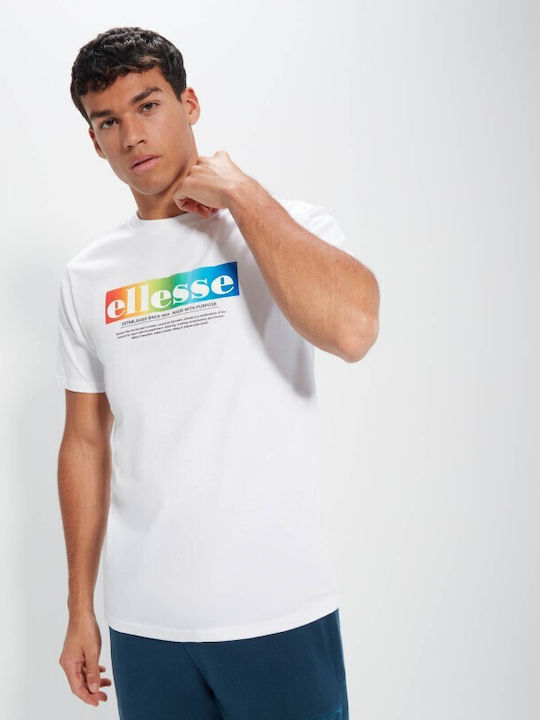 Ellesse Ανδρικό T-shirt Λευκό με Στάμπα