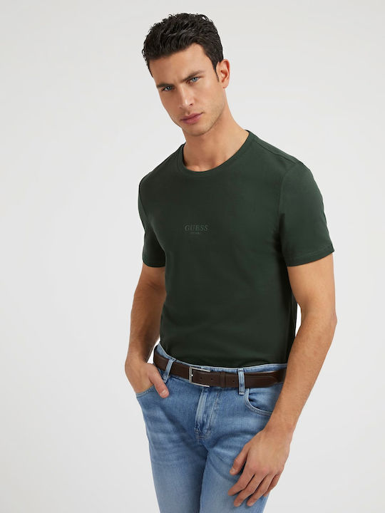 Guess M2YI72I3Z11 T-shirt Bărbătesc cu Mânecă Scurtă Verde