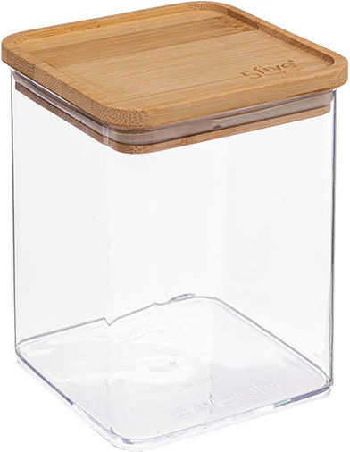 5Five Eske General Use Vase with Airtight Plastic Transparent Lid 1000ml
