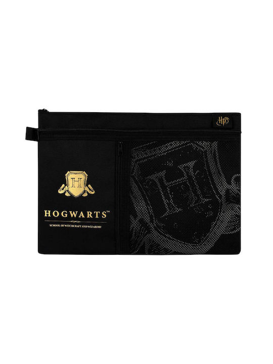 Blue Sky Studios Hogwarts Παιδικό Πορτοφόλι με Φερμουάρ για Αγόρι Μαύρο HP148499