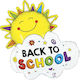 Balloon Foil Jumbo Yellow Back to School 79cm