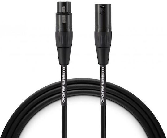 Warm Audio Cable XLR male - XLR female Μαύρο 7.6m (PRO-XLR-25)