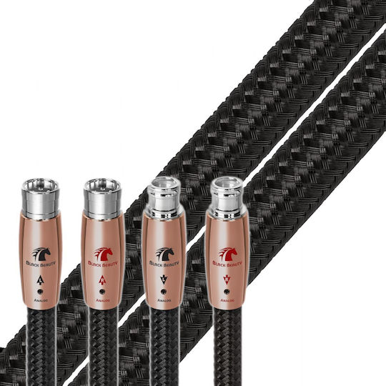 Audioquest Black Beauty Cable XLR male - XLR female Μαύρο 1.5m (aq-blbercaxlr-1.5)