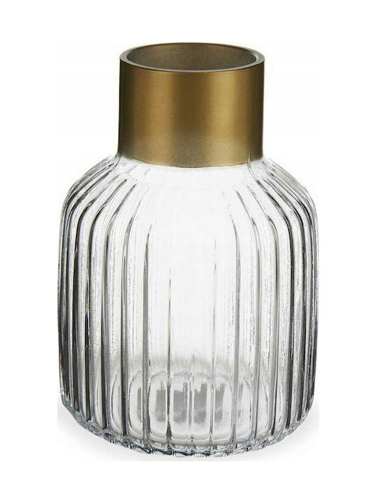 Gift Decor Διακοσμητικό Βάζο Glas Gold 12x12x12cm 1Stück