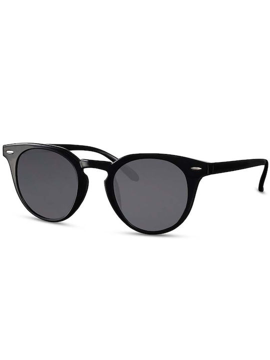 Solo-Solis Sunglasses with Black Plastic Frame and Black Lens NDL6357