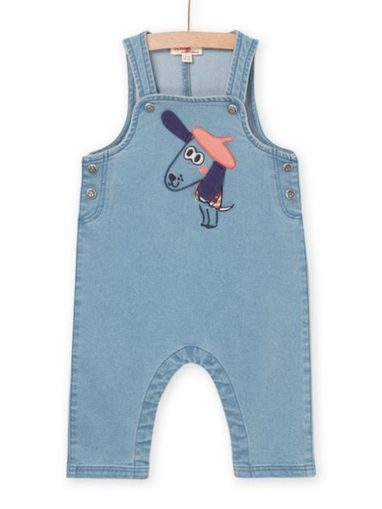 Dpam Baby Bodysuit Set Sleeveless with Pants Blue