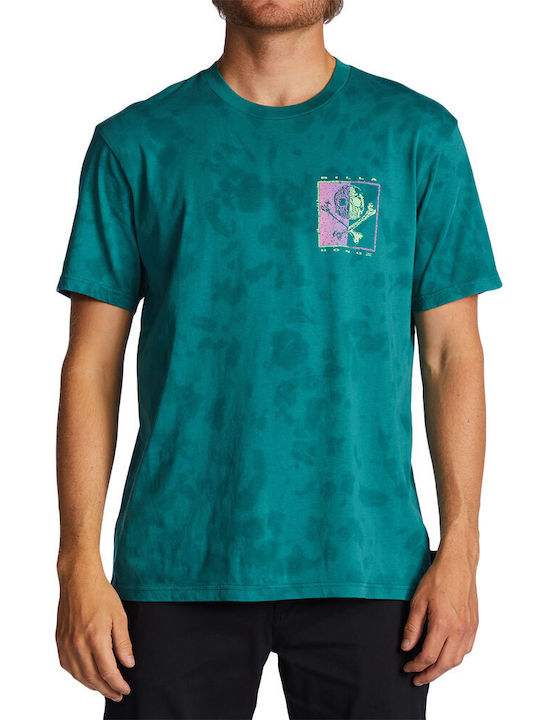 Billabong Boxed Ανδρικό T-shirt Μπλε με Στάμπα