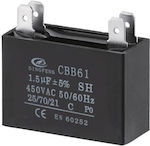 Polypropylene Capacitor 1.5uF 450V 03.006.0219