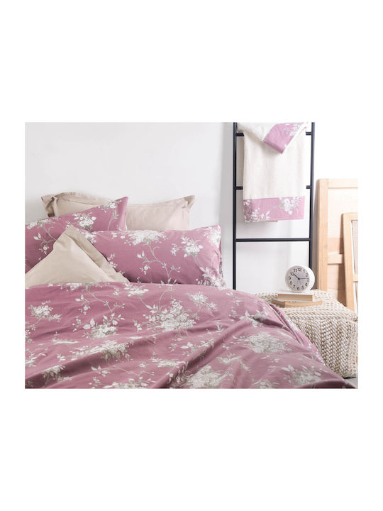 Rythmos Mathilde Module Cuvertură Single Bumbac Roz 160x240cm 2buc
