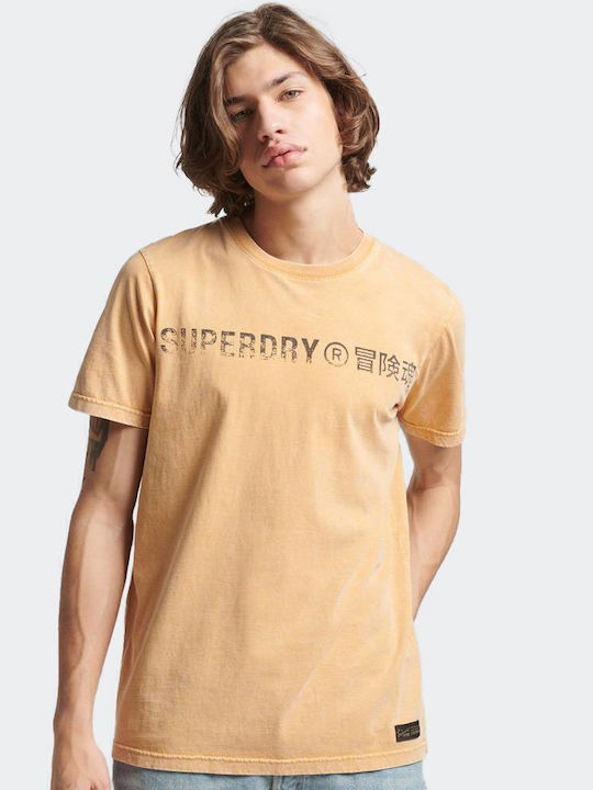 Superdry D1 Ovin Vintage Тениска Бежов