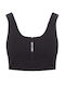 DKNY Women's Athletic Crop Top Sleeveless Black