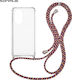 Sonique Armor Back Cover Silicone with Strap Ra...