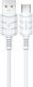 Kakusiga KSC-710 USB 2.0 Cable USB-C male - USB-A 15W Λευκό 1.2m KSC-710-C-WH