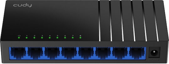 Cudy GS108D v1 Unverwaltet L2 Switch mit 8 Ports Gigabit (1Gbps) Ethernet
