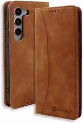 Bodycell Synthetic Leather Book Brown (Galaxy S23+)