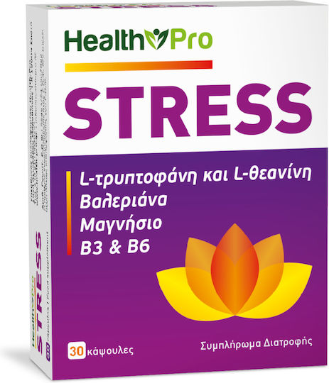 Health Pro Stress Ergänzung für Stress 30 Kapseln
