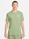 Nike Sportswear Club Men's Athletic T-shirt Short Sleeve Oil Green