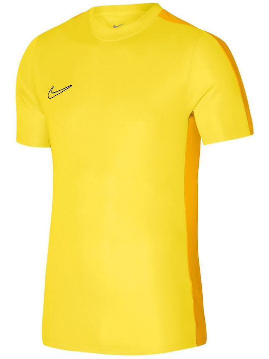 Nike Academy 23 Dri-Fit Αθλητικό T-shirt Κίτρινο