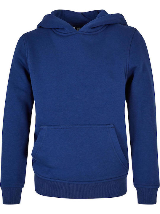 Kinder-Sweatshirt mit Kapuze und Taschen Blau