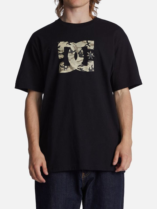 DC Ανδρικό T-shirt Μαύρο με Λογότυπο