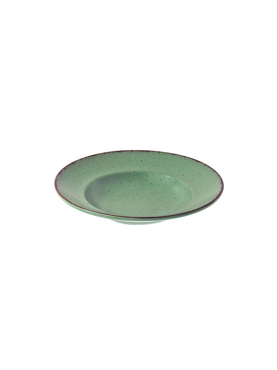 Estia Terra Plate Pasta Porcelain Green with Diameter 27cm 1pcs