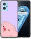 Smartfits Pig Love 2 Задна корица Пластмаса Розов (Oppo A96)