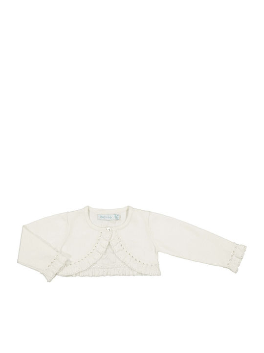 Abel & Lula Kids Bolero Knitted White