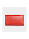 Pierre Cardin Large Leather Women's Wallet Red