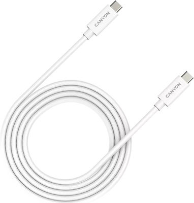 Canyon USB 4 Cable USB-C male - USB-C male 240W White 2m (CNS-USBC42W)