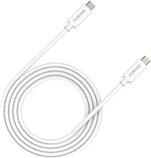 Canyon USB 4 Video Kabel USB-C Männlich - USB-C 240W PD Weiß 2m