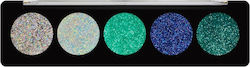 Profusion Cosmetics 5 Shade Glitter Aqua Gems