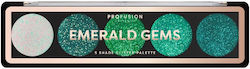 Profusion Cosmetics 5 Shade Glitter Emerald Gems Profusion Cosmetics 5 Shade Glitter Emerald Gems