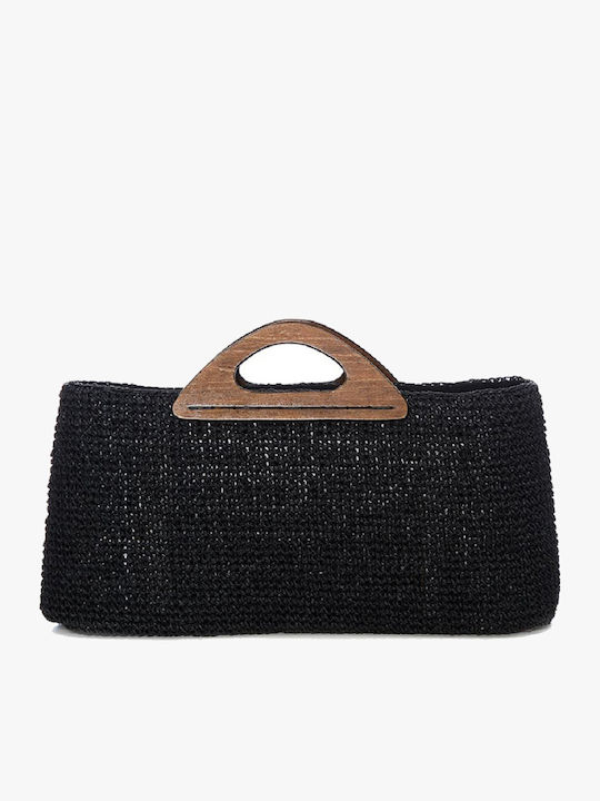 Bartuggi Wicker Beach Bag Black