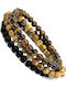 Legend Accessories Herren Armbänder Set aus Edelstahl 18cm
