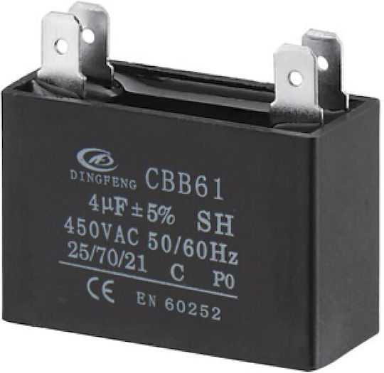 Kondensator Polypropylen 4μF 450V 5Stück 03.006.0225