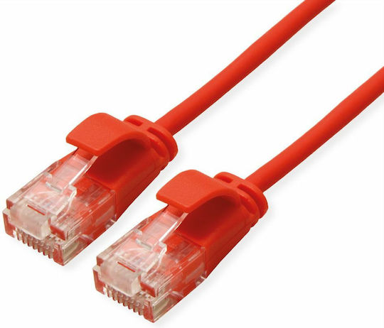 Roline U/UTP Kat.6a Ethernet Netzwerkkabel 0.3m Rotes