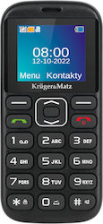 Kruger & Matz Simple 921 Dual SIM Κινητό με Μεγάλα Κουμπιά (Αγγλικό) Μαύρο