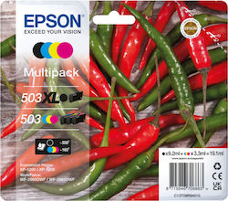 Epson 503XL/503 Gelb / Cyan / Magenta / Schwarz (C13T09R94010)