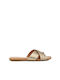 Ugg Australia Damen Flache Sandalen in Gold Farbe