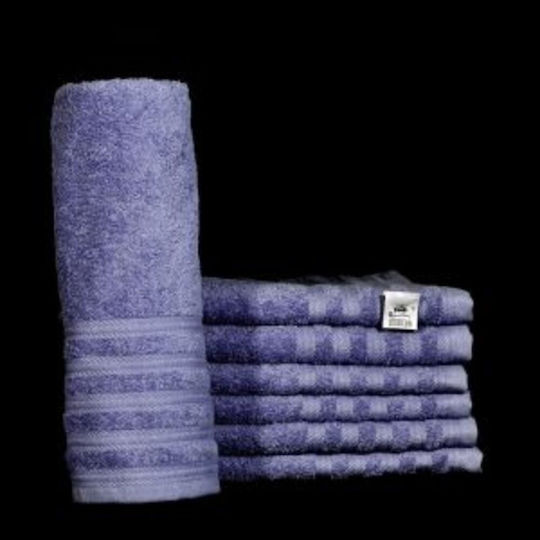 Decotelia Set 12 Hotel Bathroom Towels 140x70 cm 500gsm Light Blue