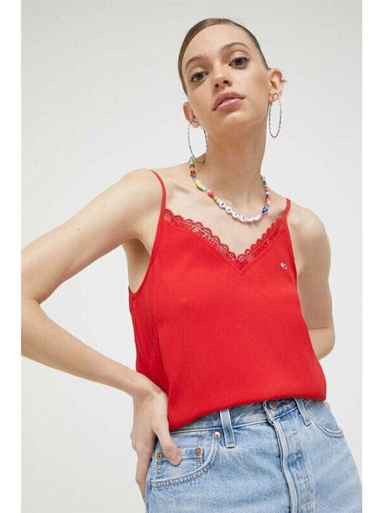 Essential Γυναικείο Lingerie Top Κόκκινο