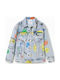 Kids' Denim Jacket Short Blue Africa Girl