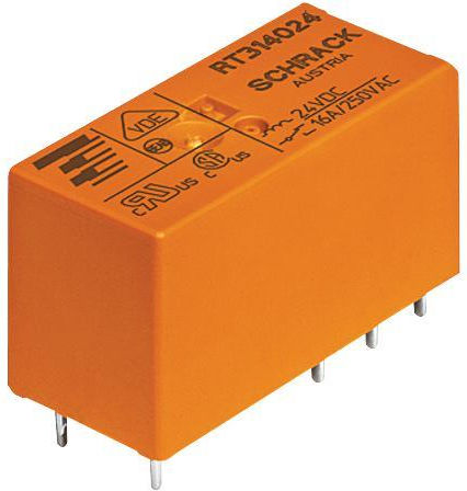 Schrack Реле RT314012 12V 16Спецификация 1бр Мини 1P 12V DC 16A RT314012 01.077.0067