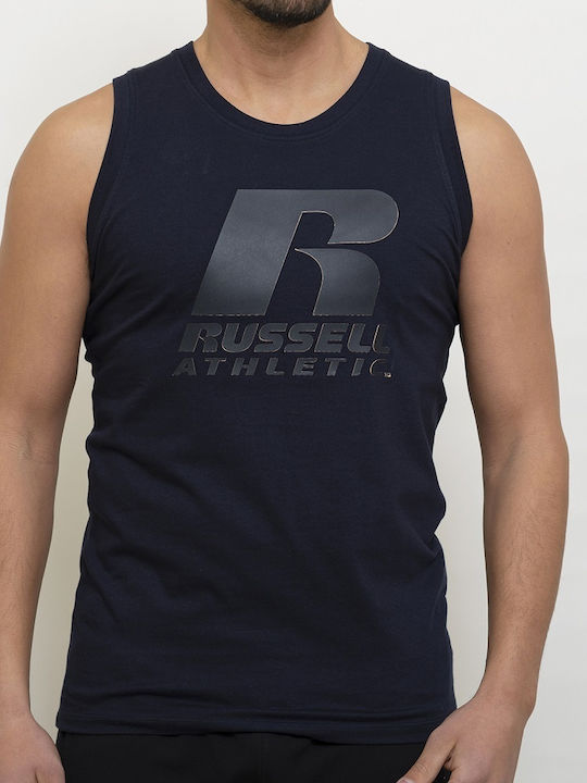 Russell Athletic Men's Short Sleeve Blouse Navy Blue