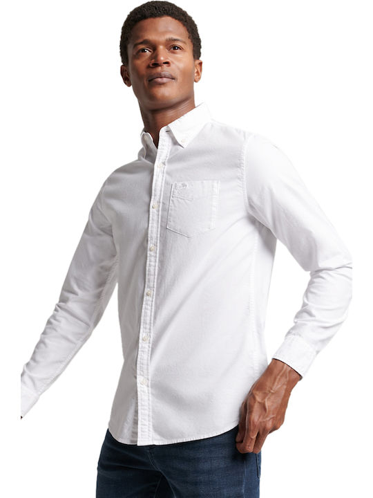 Superdry Long Sleeve Shirt Regular Fit White