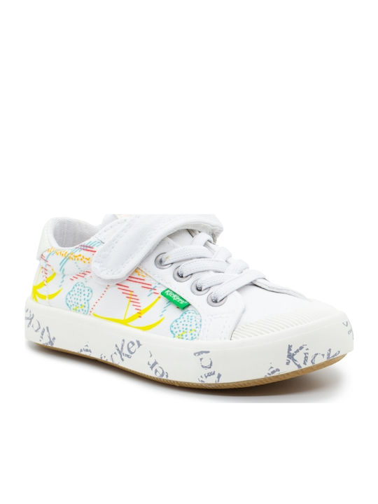 Kickers Gody Παιδικά Sneakers με Σκρατς Λευκά