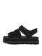 1137890 Women's Flat Sandals with Strap Flatforms in Black Color